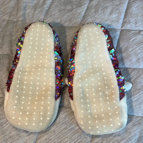 Unicorn sequin slippers - Picture 3 of 8